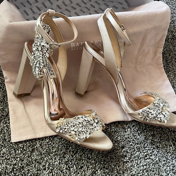 Badgley Mischka Libby nude size 6 - Picture 5 of 7